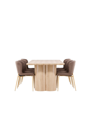 Venture Home Olivia matbord med Modesto matstol
