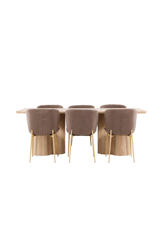 Venture Home Olivia matbord med Modesto matstol