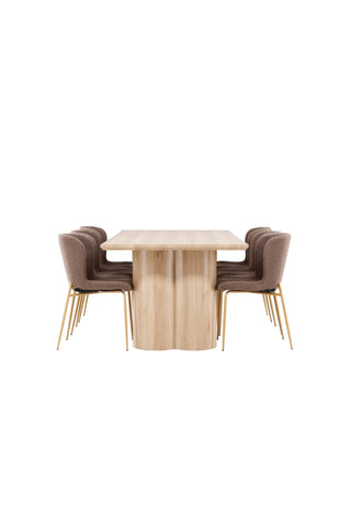 Venture Home Olivia matbord med Modesto matstol