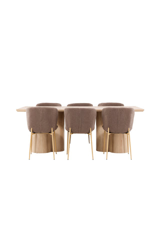 Venture Home Olivia matbord med Modesto matstol