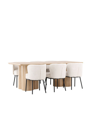 Venture Home Olivia matbord med Agnes matstol
