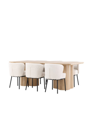 Venture Home Olivia matbord med Agnes matstol