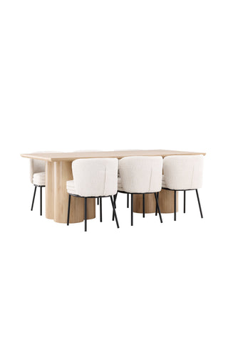 Venture Home Olivia matbord med Agnes matstol