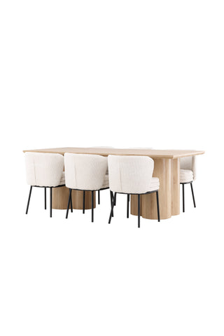 Venture Home Olivia matbord med Agnes matstol