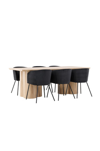 Venture Home Olivia Matbord med Berit Matstol