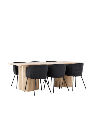 Venture Home Olivia Matbord med Berit Matstol