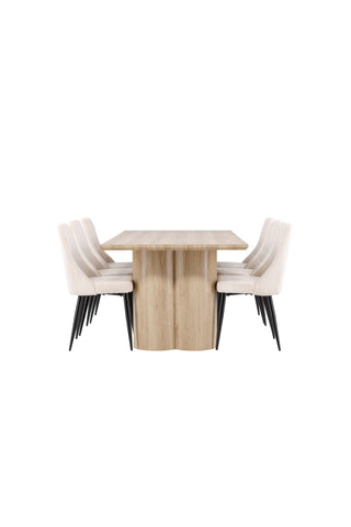 Venture Home Olivia matbord med Leone matstol