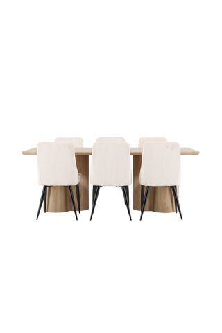 Venture Home Olivia matbord med Leone matstol