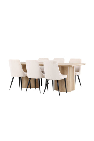 Venture Home Olivia matbord med Leone matstol
