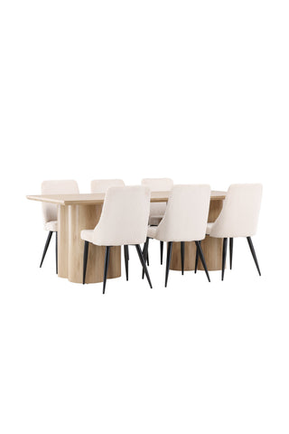 Venture Home Olivia matbord med Leone matstol