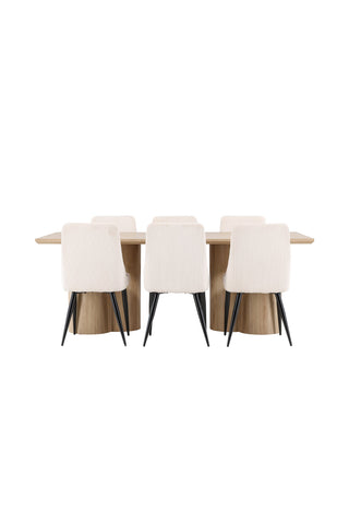 Venture Home Olivia matbord med Leone matstol