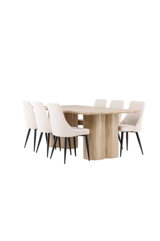 Venture Home Olivia matbord med Leone matstol