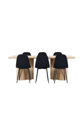 Venture Home Olivia matbord med Polar matstol