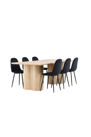 Venture Home Olivia matbord med Polar matstol