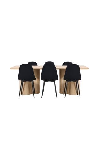 Venture Home Olivia matbord med Polar matstol