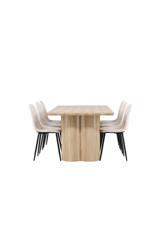 Venture Home Olivia matbord med Polar matstol