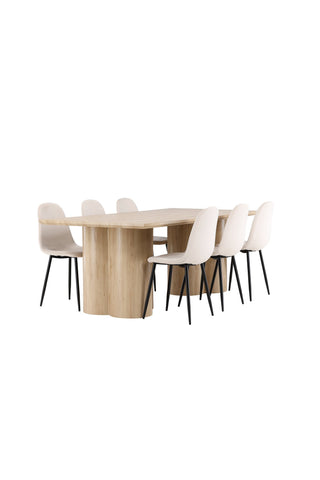 Venture Home Olivia matbord med Polar matstol