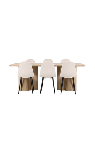Venture Home Olivia matbord med Polar matstol