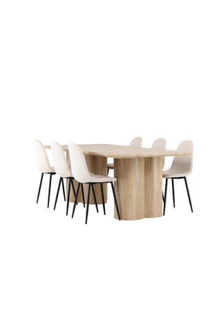 Venture Home Olivia matbord med Polar matstol