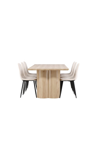 Venture Home Olivia matbord med Polar matstol