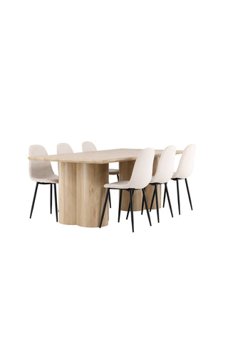 Venture Home Olivia matbord med Polar matstol