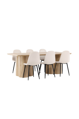 Venture Home Olivia matbord med Polar matstol
