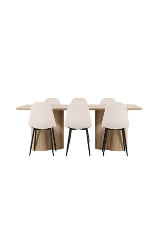 Venture Home Olivia matbord med Polar matstol