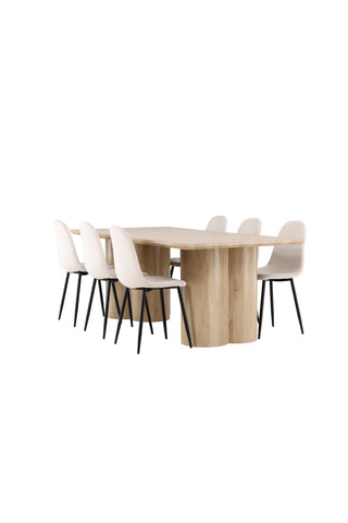Venture Home Olivia matbord med Polar matstol