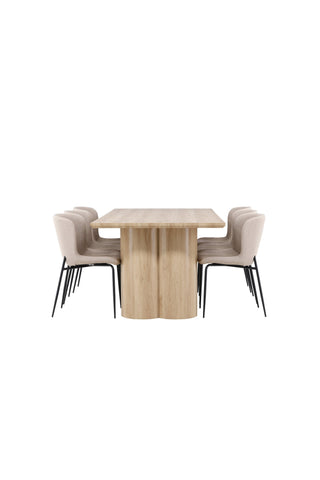 Venture Home Olivia matbord med Modesto matstol