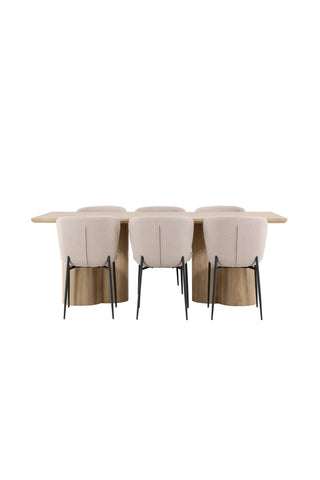 Venture Home Olivia matbord med Modesto matstol