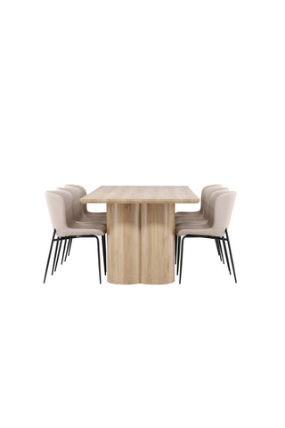 Venture Home Olivia matbord med Modesto matstol