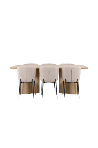 Venture Home Olivia matbord med Modesto matstol