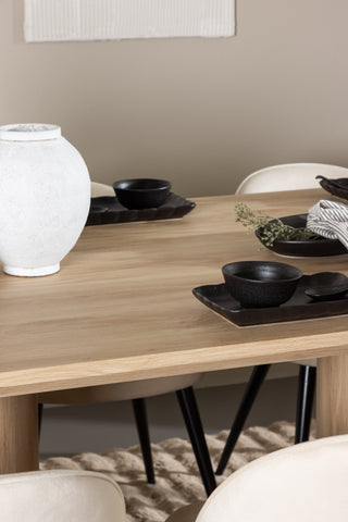 Venture Home Olivia matbord med sammetsmatsalsstol