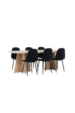 Venture Home Bootcut matbord med Polar matstol
