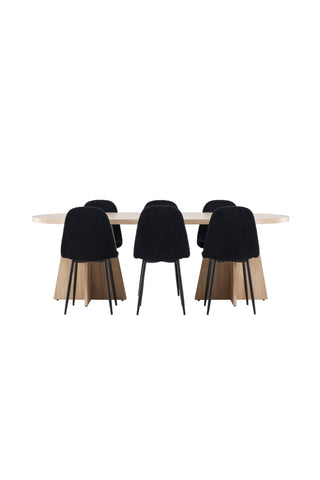 Venture Home Bootcut matbord med Polar matstol