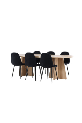 Venture Home Bootcut matbord med Polar matstol