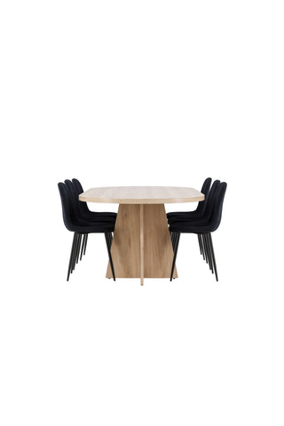 Venture Home Bootcut matbord med Polar matstol