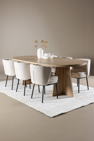 Venture Home Bootcut matbord med Agnes matstol