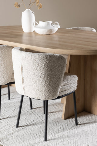 Venture Home Bootcut matbord med Agnes matstol