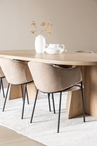Venture Home Bootcut matbord med Evelina matstol