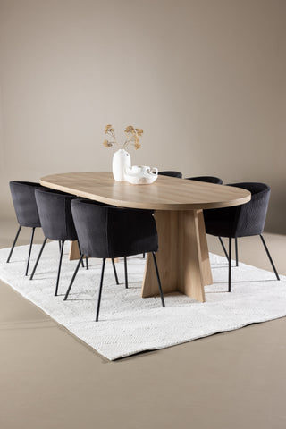 Venture Home Bootcut matbord med Berit matstol