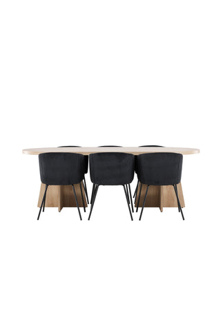 Venture Home Bootcut matbord med Berit matstol
