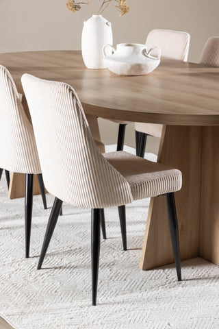 Venture Home Bootcut matbord med Leone matstol