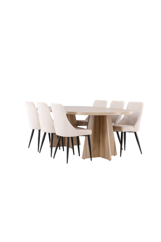 Venture Home Bootcut matbord med Leone matstol