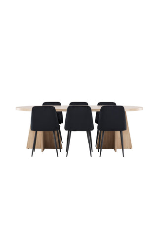 Venture Home Bootcut matbord med nattstol
