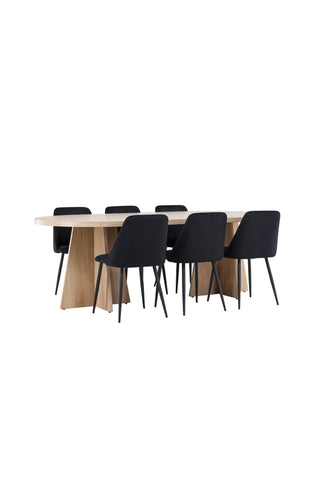 Venture Home Bootcut matbord med nattstol