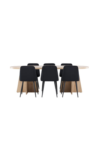 Venture Home Bootcut matbord med nattstol