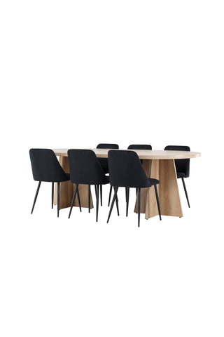 Venture Home Bootcut matbord med nattstol