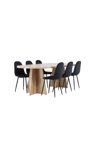 Venture Home Bootcut matbord med Polar matstol