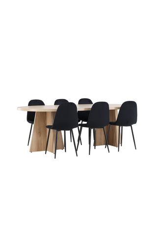 Venture Home Bootcut matbord med Polar matstol